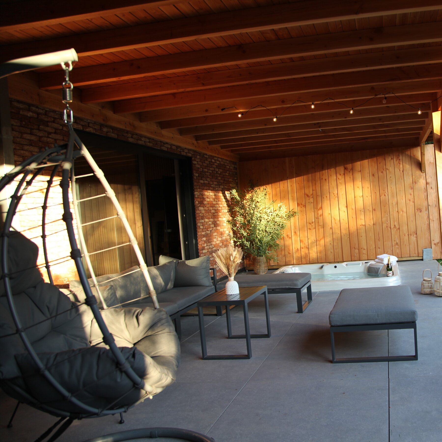 Terrasse privée du Spa 2 Dionlodge